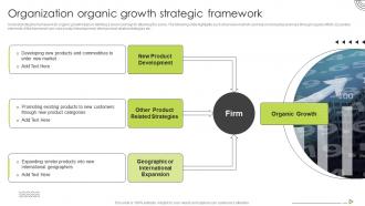 Organic Strategy To Help Business Organization Organic Growth Strategic Framework