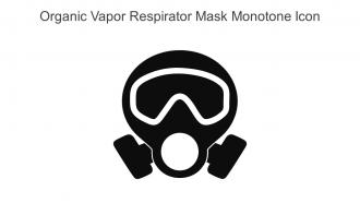 Organic Vapor Respirator Mask Monotone Icon In Powerpoint Pptx Png And Editable Eps Format