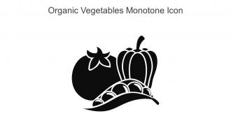 Organic Vegetables Monotone Icon In Powerpoint Pptx Png And Editable Eps Format