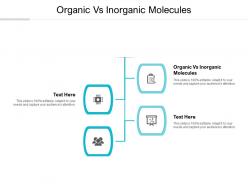 Organic vs inorganic molecules ppt powerpoint presentation icon brochure cpb