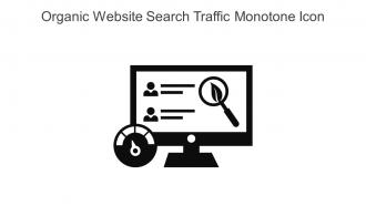 Organic Website Search Traffic Monotone Icon In Powerpoint Pptx Png And Editable Eps Format