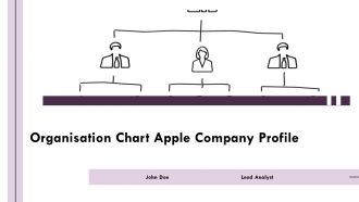 Organisation Chart Apple Company Profile PPT Presentation AT