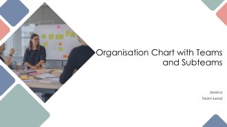 Organisation Chart With Teams And Subteams PPT Graphics AT