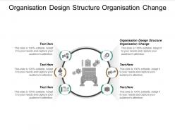 Organisation design structure organisation change ppt powerpoint presentation show maker cpb