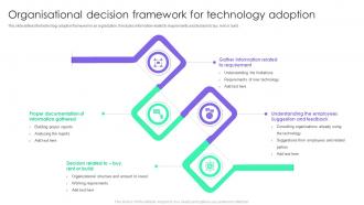 Organisational Decision Framework For Technology Adoption