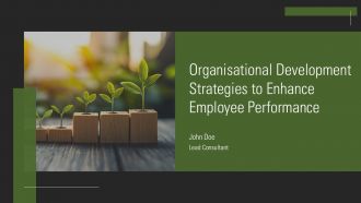 Organisational Development Strategies To Enhance Employee Performance PPT Mockup AT
