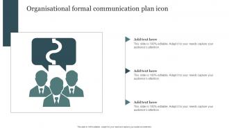 Organisational Formal Communication Plan Icon