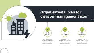Organisational Plan For Disaster Management Icon