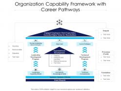 Organization capability framework with career pathways