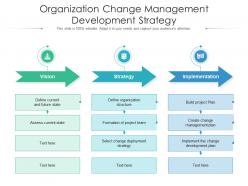 Organization change management development strategy
