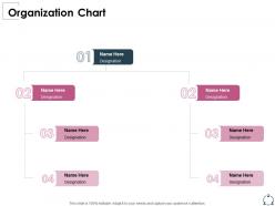 Organization chart designation ppt powerpoint presentation visual aids model