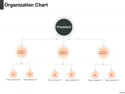 Organization chart project manager member n68 ppt powerpoint presentation