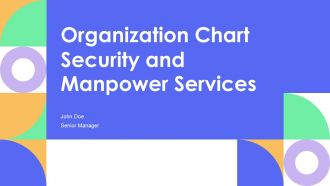 Organization Chart Security And Manpower Services PPT Guidelines AT