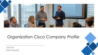 Organization Cisco Company Profile PPT Slides AT