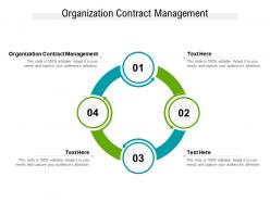 Organization contract management ppt powerpoint presentation slides maker cpb