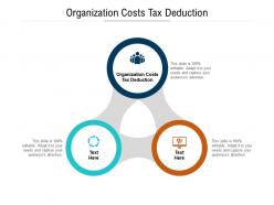 Organization costs tax deduction ppt powerpoint presentation pictures visuals cpb