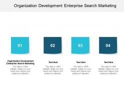 Organization development enterprise search marketing ppt powerpoint presentation gallery cpb