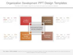 Organization Development Ppt Design Templates