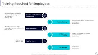 Organization Digital Innovation Process Training Required For Employees