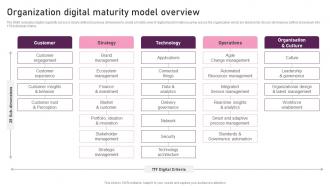 Organization Digital Maturity Model Overview Reimagining Business In Digital Age