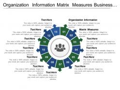 Organization information matrix measures business process change roadmap