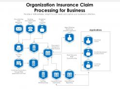 Organization insurance claim processing for business