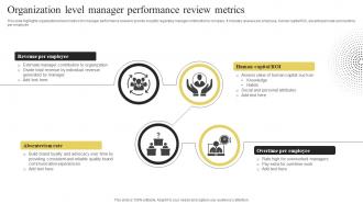 Organization Level Manager Performance Review Metrics