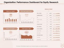 Organization performance dashboard for equity research other liabilities ppt powerpoint presentation slides layout