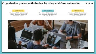 Organization Process Optimization By Using Workflow Automation