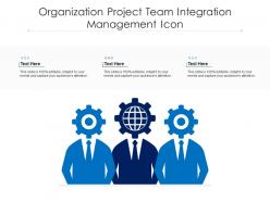 Organization project team integration management icon