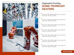 Organization Providing Global Technology Solutions