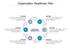 Organization readiness plan ppt powerpoint presentation professional graphics template cpb