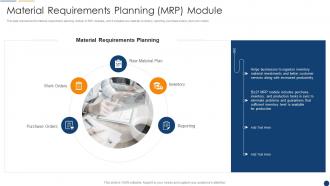 Organization Resource Planning Material Requirements Planning Mrp Module