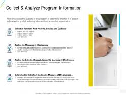 Organization risk probability management collect and analyze program information ppt outline