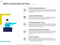 Organization risk probability management define and document the plan management ppt team