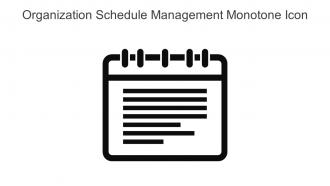 Organization Schedule Management Monotone Icon In Powerpoint Pptx Png And Editable Eps Format