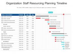 Organization Staff Resourcing Planning Timeline