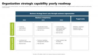 Organization Strategic Capability Yearly Roadmap