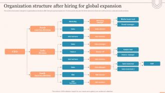 Organization Structure After Hiring For Global Expansion Evaluating Global Market