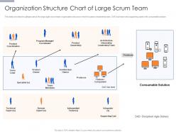 Organization structure chart of large scrum team scrum team organization chart it