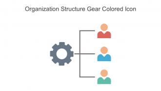 Organization Structure Gear Colored Icon In Powerpoint Pptx Png And Editable Eps Format
