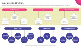 Organization Structure INZMO Investor Funding Elevator Pitch Deck