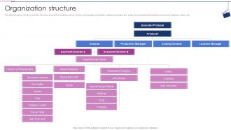 Organization Structure Moviemaking Company Profile Ppt Microsoft
