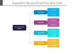 Organization structure powerpoint slide clipart