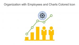 Organization With Employees And Charts Colored Icon In Powerpoint Pptx Png And Editable Eps Format