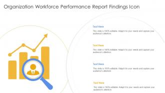 Organization Workforce Performance Report Findings Icon