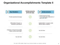 Organizational accomplishments powerpoint presentation slides