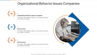 Organizational Behavior Issues Companies In Powerpoint And Google Slides Cpb