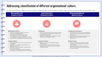 Organizational Behavior Management Addressing Classification Of Different Organizational