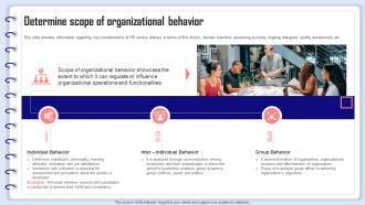 Organizational Behavior Management Determine Scope Of Organizational Behavior
